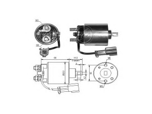 ERA 227106 solenoidinis jungiklis, starteris 
 Elektros įranga -> Starterio sistema -> Solenoidinis jungiklis
23343-84A07, 21146 7605, 21148 7603