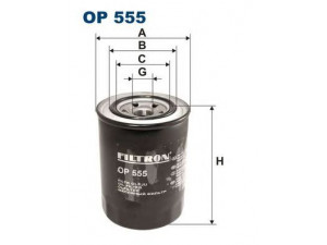 FILTRON OP555 alyvos filtras 
 Techninės priežiūros dalys -> Techninės priežiūros intervalai
OK108, 1560187305, 1560187309, 1560187310