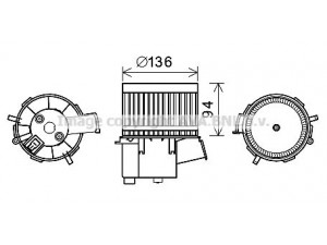 AVA QUALITY COOLING FT8448 elektrovariklis, vidinis pūtiklis 
 Šildymas / vėdinimas -> Orpūtė/dalys
77364884