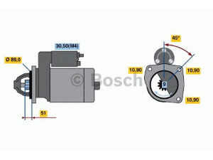 BOSCH 0 001 369 007 starteris