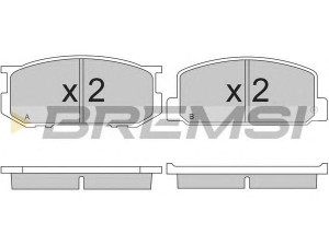 BREMSI BP2165 stabdžių trinkelių rinkinys, diskinis stabdys 
 Techninės priežiūros dalys -> Papildomas remontas
0449112160, 0449112161, 0449114150