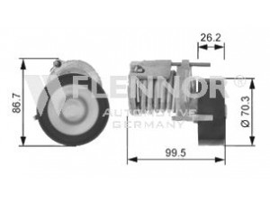 FLENNOR FA20904 įtempiklio svirtis, V formos rumbuotas diržas 
 Diržinė pavara -> V formos rumbuotas diržas/komplektas -> Įtempiklis
030145299C, 030145299F, 030145299C