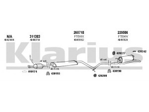 KLARIUS 330518E išmetimo sistema 
 Išmetimo sistema -> Išmetimo sistema, visa