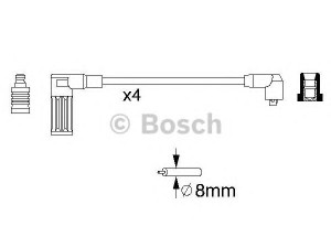 BOSCH 0 986 356 717 uždegimo laido komplektas 
 Kibirkšties / kaitinamasis uždegimas -> Uždegimo laidai/jungtys