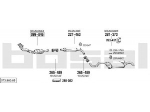 BOSAL 073.960.65 išmetimo sistema 
 Išmetimo sistema -> Išmetimo sistema, visa