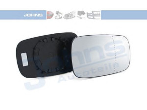 JOHNS 60 09 38-80 veidrodėlio stiklas, išorinis veidrodėlis 
 Kėbulas -> Keleivių kabina -> Veidrodėlis