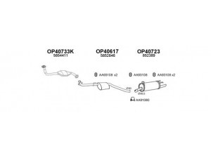 VENEPORTE 400332 išmetimo sistema 
 Išmetimo sistema -> Išmetimo sistema, visa