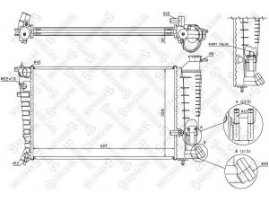 STELLOX 10-26113-SX radiatorius, variklio aušinimas 
 Aušinimo sistema -> Radiatorius/alyvos aušintuvas -> Radiatorius/dalys
1301 L8