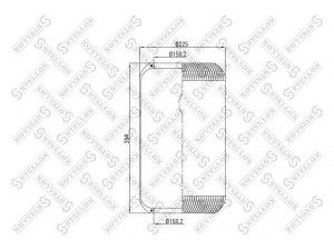STELLOX 90-36339-SX dėklas, pneumatinė pakaba
750208, 0 0047 4733, 0 4182 2247