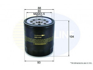 COMLINE CIZ11741 alyvos filtras 
 Techninės priežiūros dalys -> Techninės priežiūros intervalai
8-94430-983-0, 8-94430-9B3-0, 9-44309-83