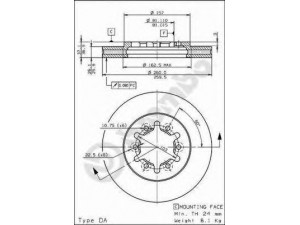 BRECO BS 8196 stabdžių diskas 
 Stabdžių sistema -> Diskinis stabdys -> Stabdžių diskas
4020602N01