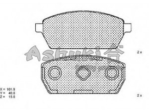 ASHUKI K012-02 stabdžių trinkelių rinkinys, diskinis stabdys 
 Techninės priežiūros dalys -> Papildomas remontas
0 986 AB2 767/BOSCH, 2330301/TEXTAR
