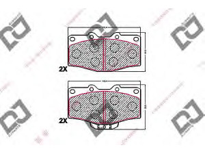 DJ PARTS BP1635 stabdžių trinkelių rinkinys, diskinis stabdys 
 Techninės priežiūros dalys -> Papildomas remontas
04491-35111, 0449135111