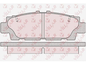 VILLAR 626.0943 stabdžių trinkelių rinkinys, diskinis stabdys 
 Techninės priežiūros dalys -> Papildomas remontas
0446650070, 0449250011
