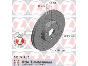 ZIMMERMANN 610.3717.52 stabdžių diskas 
 Stabdžių sistema -> Diskinis stabdys -> Stabdžių diskas
31277342, 31410568