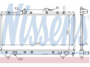 NISSENS 64838A radiatorius, variklio aušinimas 
 Aušinimo sistema -> Radiatorius/alyvos aušintuvas -> Radiatorius/dalys
16400-02160, 16400-15570, 16400-16470
