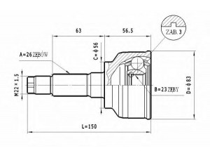 STATIM C.469 jungčių komplektas, kardaninis velenas 
 Ratų pavara -> Sujungimai/komplektas
G023-25-600, G023-25-500, G013-25-600