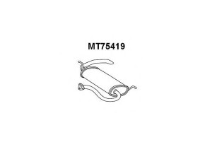VENEPORTE MT75419 galinis duslintuvas 
 Išmetimo sistema -> Duslintuvas
MR481135