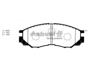ASHUKI C010-01 stabdžių trinkelių rinkinys, diskinis stabdys 
 Techninės priežiūros dalys -> Papildomas remontas
V9118-M013, 0 986 424 523/BOSCH