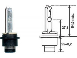 MAGNETI MARELLI 002541100000 lemputė, prožektorius; lemputė, priekinis žibintas; lemputė