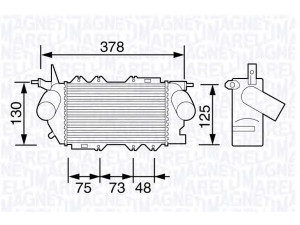 MAGNETI MARELLI 351319203490 tarpinis suslėgto oro aušintuvas, kompresorius 
 Variklis -> Oro tiekimas -> Įkrovos agregatas (turbo/superįkrova) -> Tarpinis suslėgto oro aušintuvas
1300403, 52479105