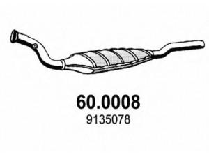 ASSO 60.0008 katalizatoriaus keitiklis 
 Išmetimo sistema -> Katalizatoriaus keitiklis
1275706, 8603021, 9135078
