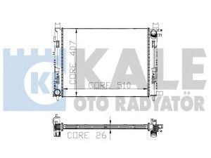 KALE OTO RADYATÖR 306000 radiatorius, variklio aušinimas 
 Aušinimo sistema -> Radiatorius/alyvos aušintuvas -> Radiatorius/dalys
214100078R, 214100078R