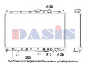 AKS DASIS 141260N radiatorius, variklio aušinimas