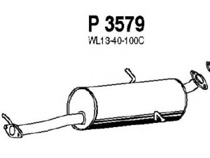 FENNO P3579 galinis duslintuvas 
 Išmetimo sistema -> Duslintuvas
WL13-40-100C
