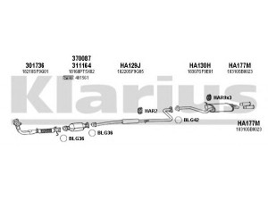 KLARIUS 420093U išmetimo sistema 
 Išmetimo sistema -> Išmetimo sistema, visa
