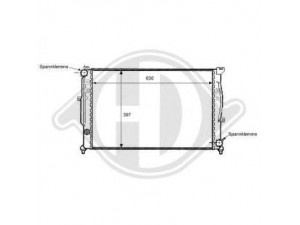 DIEDERICHS 8101148 radiatorius, variklio aušinimas 
 Aušinimo sistema -> Radiatorius/alyvos aušintuvas -> Radiatorius/dalys
4B0121251F, 4B0121251K, 8D0121251D