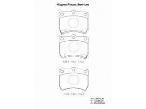 NPS M360A32 stabdžių trinkelių rinkinys, diskinis stabdys 
 Techninės priežiūros dalys -> Papildomas remontas
D0013328Z, D0403328Z, DA19-33-28ZA9A