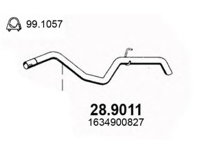 ASSO 28.9011 išleidimo kolektorius 
 Išmetimo sistema -> Išmetimo vamzdžiai
1634900627, 1634900627