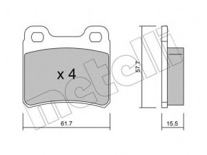 METELLI 22-0141-0 stabdžių trinkelių rinkinys, diskinis stabdys 
 Techninės priežiūros dalys -> Papildomas remontas
1605693, 1605728, 1605877, 90297537