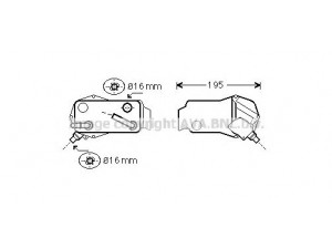 AVA QUALITY COOLING BW3351 alyvos aušintuvas, automatinė transmisija 
 Transmisija -> Automatinė pavarų dėžė -> Radiatorius
17217529499, 7529499