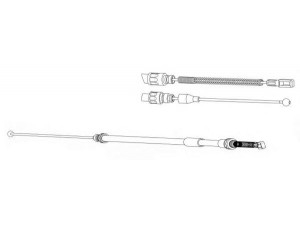 CEF DM02147 trosas, stovėjimo stabdys 
 Stabdžių sistema -> Valdymo svirtys/trosai
6014201185