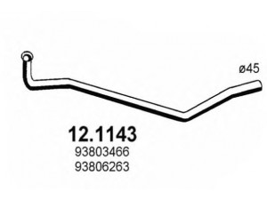 ASSO 12.1143 išleidimo kolektorius 
 Išmetimo sistema -> Išmetimo vamzdžiai
93803466, 93806263