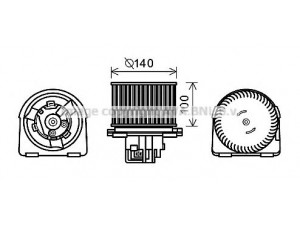 AVA QUALITY COOLING OL8617 elektrovariklis, vidinis pūtiklis 
 Šildymas / vėdinimas -> Orpūtė/dalys
1845046, 90463837, 90463837