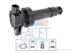 FACET 9.6443 ritė, uždegimas 
 Kibirkšties / kaitinamasis uždegimas -> Uždegimo ritė
27301-2B010, 27301 2B010