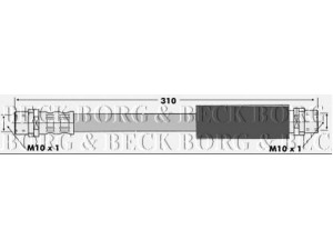 BORG & BECK BBH6628 stabdžių žarnelė 
 Stabdžių sistema -> Stabdžių žarnelės
893611707, 893611707, 893 611 707