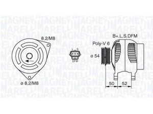 MAGNETI MARELLI 063377443010 kintamosios srovės generatorius 
 Elektros įranga -> Kint. sr. generatorius/dalys -> Kintamosios srovės generatorius
4M5T10300AA, 4M5T10300CA, 4M5T10300CB