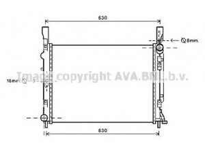 AVA QUALITY COOLING RTA2472 radiatorius, variklio aušinimas 
 Aušinimo sistema -> Radiatorius/alyvos aušintuvas -> Radiatorius/dalys
8200418329