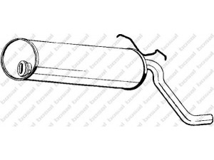 BOSAL 135-569 galinis duslintuvas 
 Išmetimo sistema -> Duslintuvas
9601.2772, 9601.8813