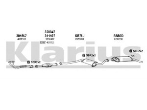 KLARIUS 750141U išmetimo sistema 
 Išmetimo sistema -> Išmetimo sistema, visa