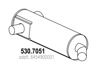 ASSO 530.7051 vidurinis / galinis duslintuvas
6454900001