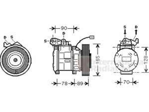 VAN WEZEL 2500K196 kompresorius, oro kondicionierius 
 Oro kondicionavimas -> Kompresorius/dalys
38810-P45-G02