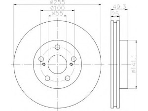 HELLA 8DD 355 112-031 stabdžių diskas 
 Stabdžių sistema -> Diskinis stabdys -> Stabdžių diskas
4351220700, 4351220701, 4351221010