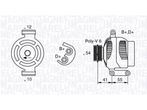 MAGNETI MARELLI 063377023010 kintamosios srovės generatorius 
 Elektros įranga -> Kint. sr. generatorius/dalys -> Kintamosios srovės generatorius
51805801, 51854911