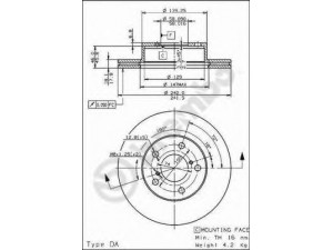 BREMBO 09.6877.10 stabdžių diskas 
 Stabdžių sistema -> Diskinis stabdys -> Stabdžių diskas
26310AA001, 26310AA012