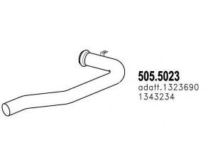 ASSO 505.5023 išleidimo kolektorius 
 Išmetimo sistema -> Išmetimo vamzdžiai
1323690, 1343234